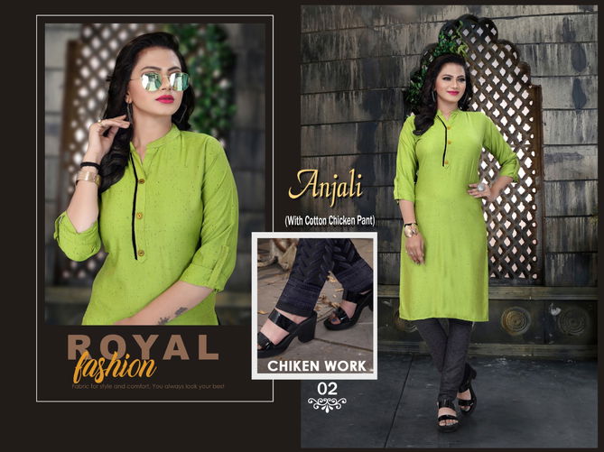 Aagya Anjali latest fancy designer ethnic wear Kurti With Bottom Collection  